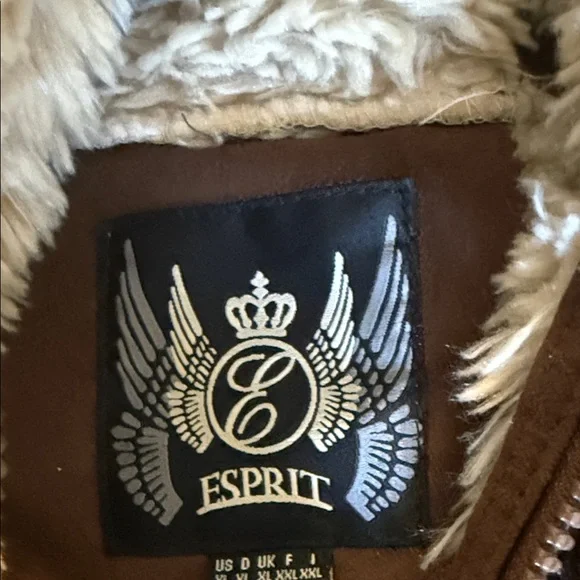 Women's Brown Faux Fur Trim Jacket - Picture 4 of 11